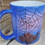 Helovinu raganas magiska kruze zila halloween witch mug blue magic 3